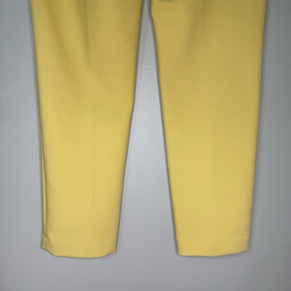 LOFT Marisa Skinny Ankle Dress Pants Buttercream Yellow Size 8 - Picture 9 of 12